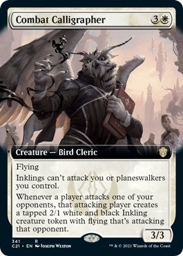 Combat Calligrapher (Extended Art) (341) (Commander 2021) - PokeBox USA