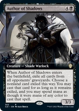 Author of Shadows (Extended Art) (362) (Commander 2021) - PokeBox USA