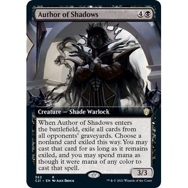 Author of Shadows (Extended Art) (362) (Commander 2021) - PokeBox USA