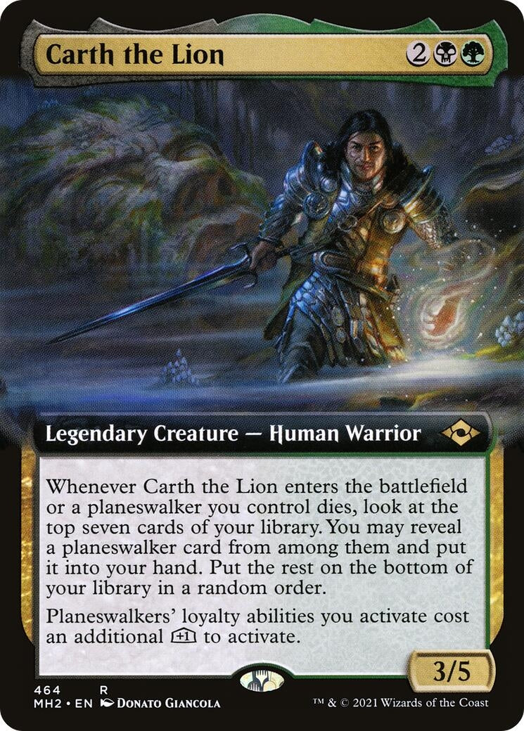 Carth the Lion (Extended Art) (464) (Modern Horizons 2)