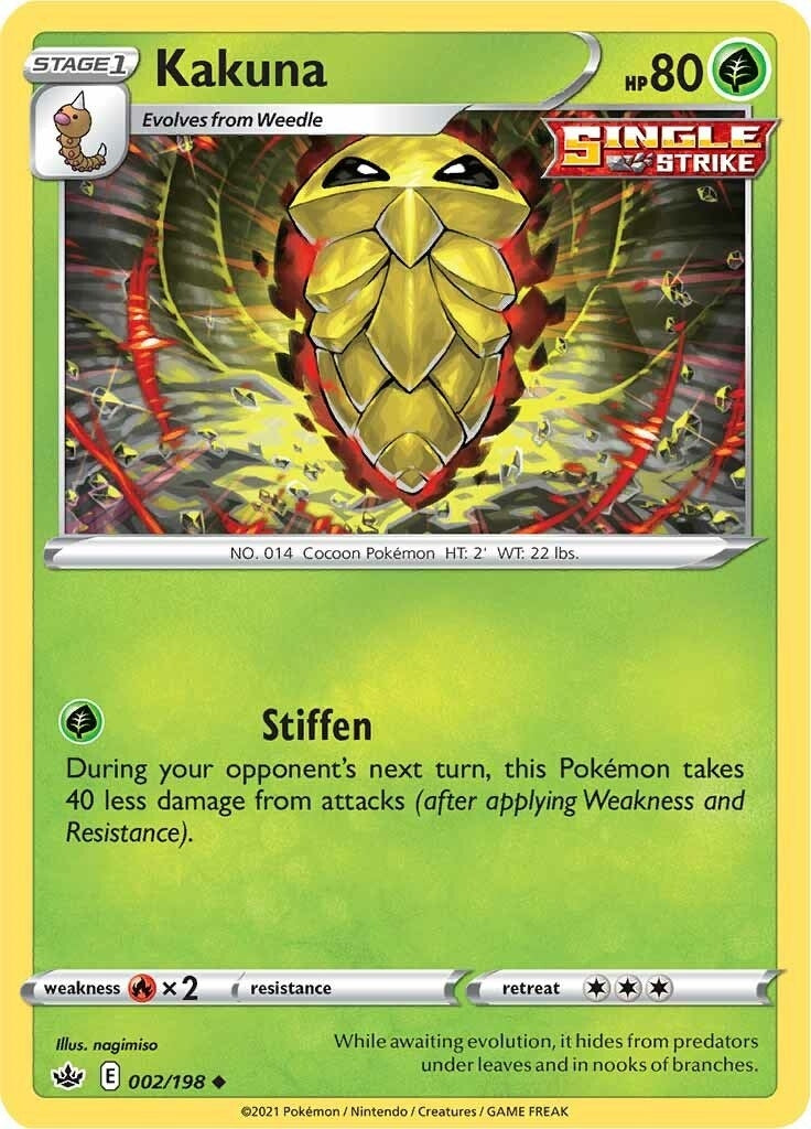 Image for Kakuna (002/198) (SWSH06: Chilling Reign) (SWSH06) - Pokemon
