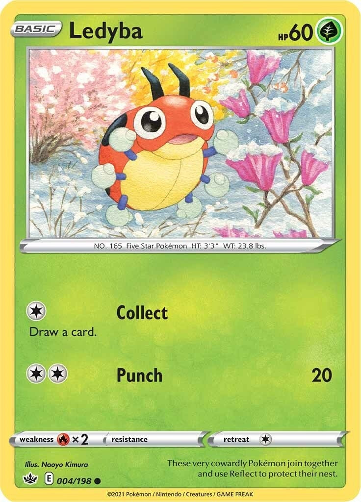 Image for Ledyba (004/198) (SWSH06: Chilling Reign) (SWSH06) - Pokemon