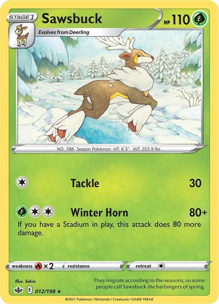 Image for Sawsbuck (012/198) (SWSH06: Chilling Reign) (SWSH06) - Pokemon