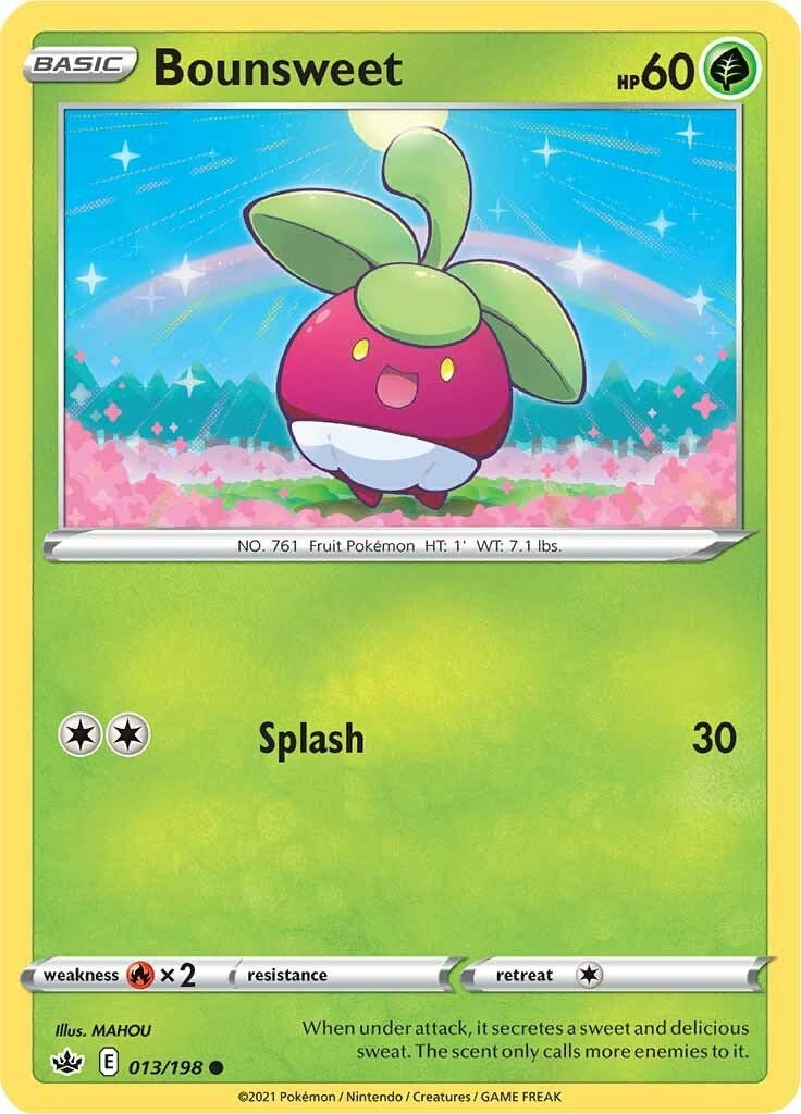 Image for Bounsweet (013/198) (SWSH06: Chilling Reign) (SWSH06) - Pokemon