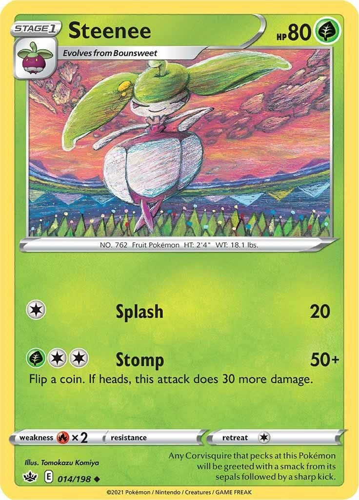 Image for Steenee (014/198) (SWSH06: Chilling Reign) (SWSH06) - Pokemon