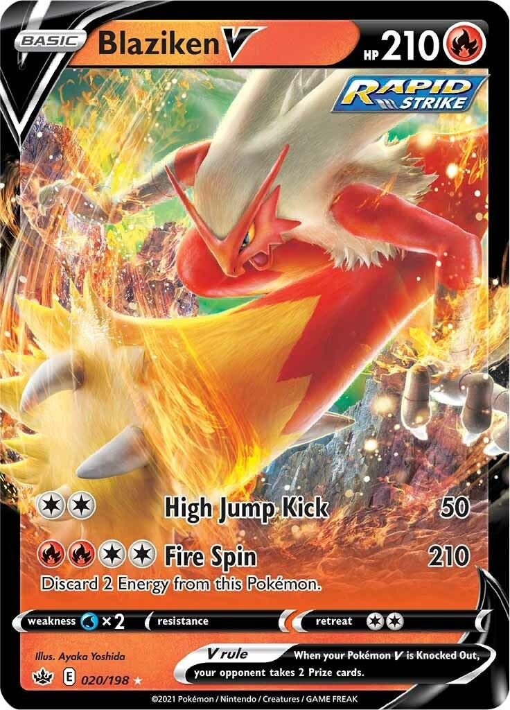 Image for Blaziken V (020/198) (SWSH06: Chilling Reign) (SWSH06) - Pokemon
