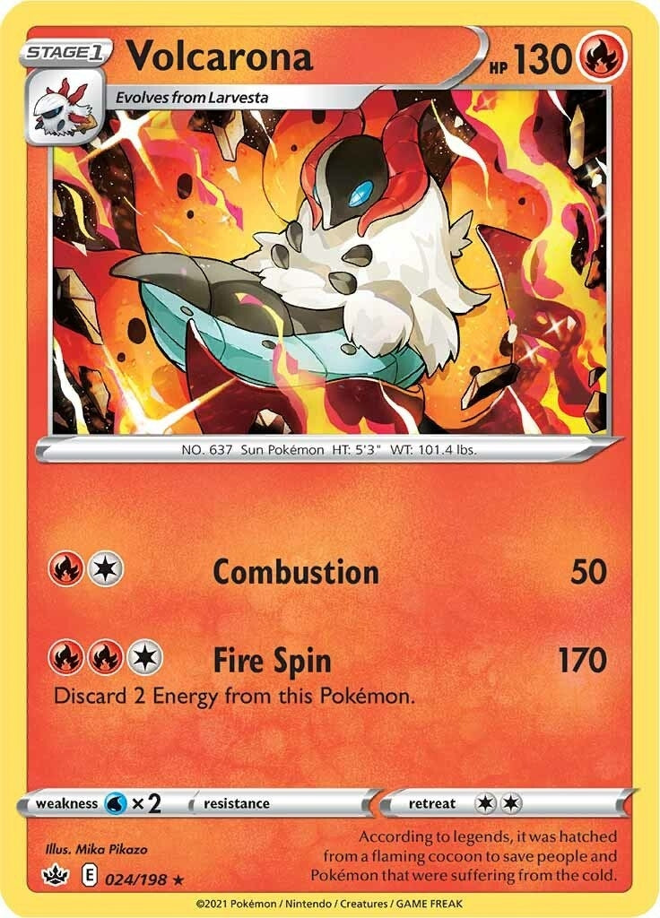 Image for Volcarona (024/198) (SWSH06: Chilling Reign) (SWSH06) - Pokemon