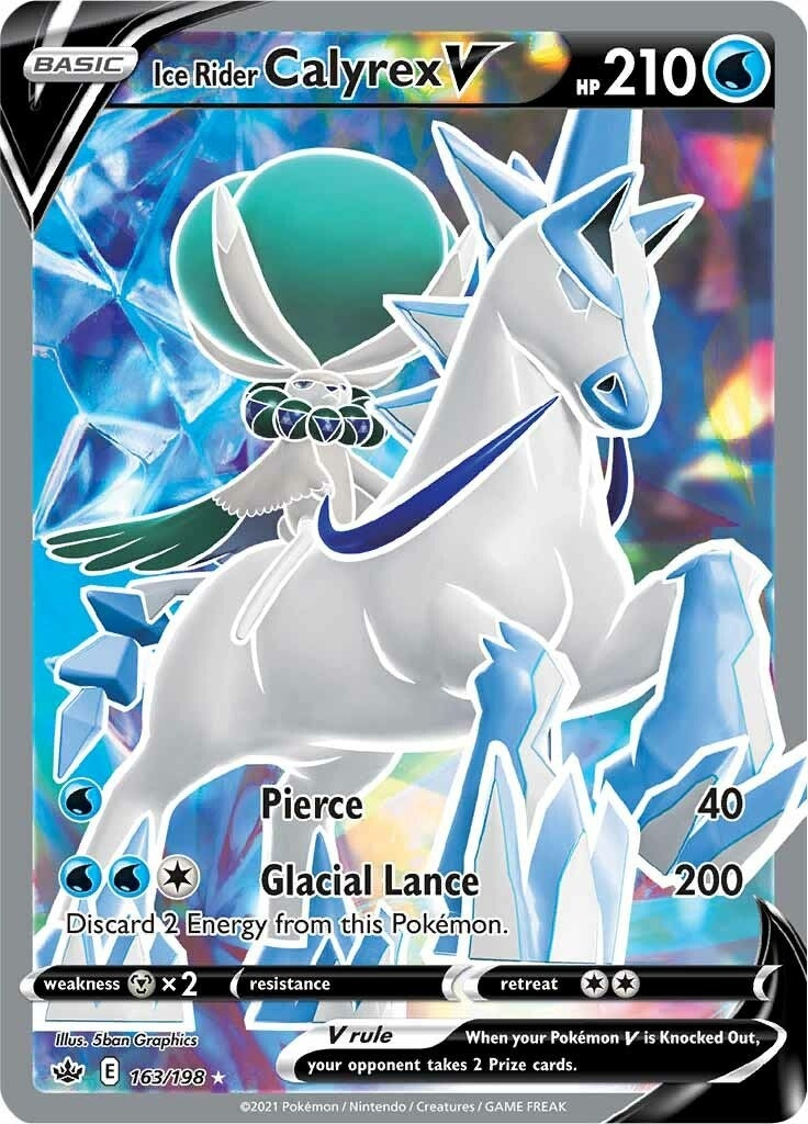 Image for Ice Rider Calyrex V (Full Art) (163/198) (SWSH06: Chilling Reign) (SWSH06) - Pokemon