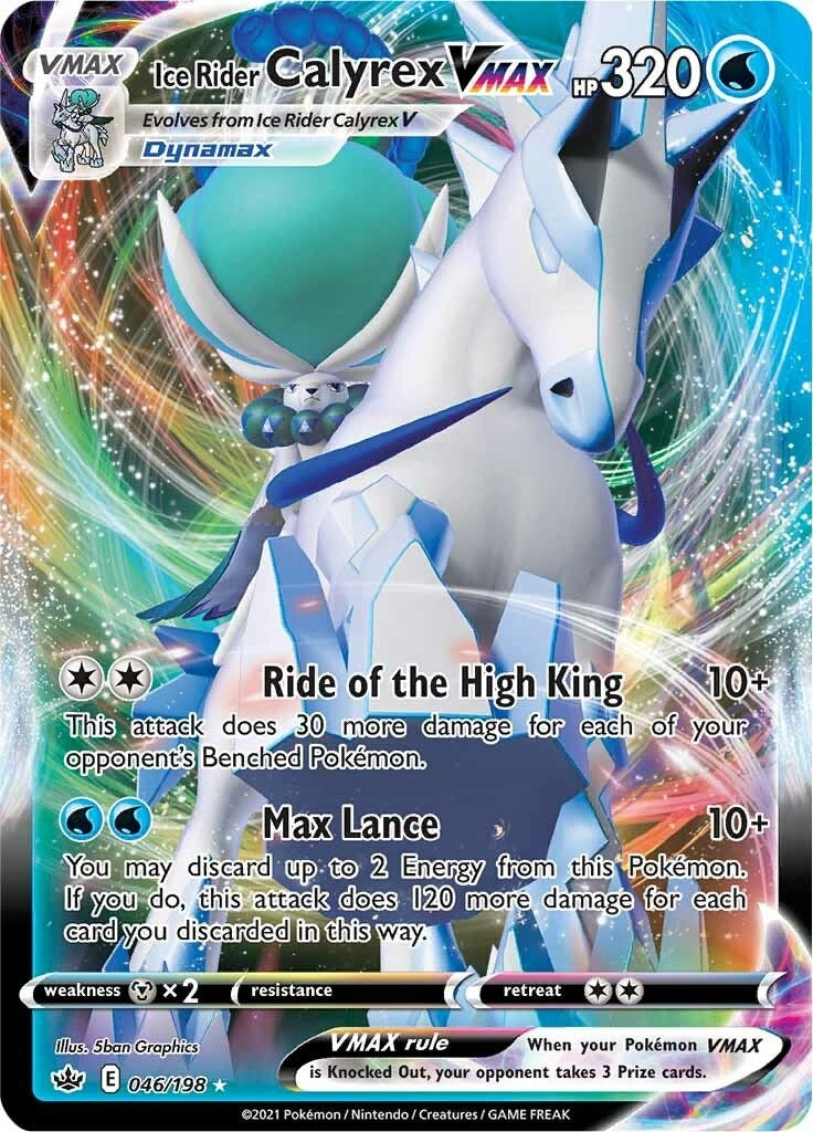 Image for Ice Rider Calyrex VMAX (046/198) (SWSH06: Chilling Reign) (SWSH06) - Pokemon