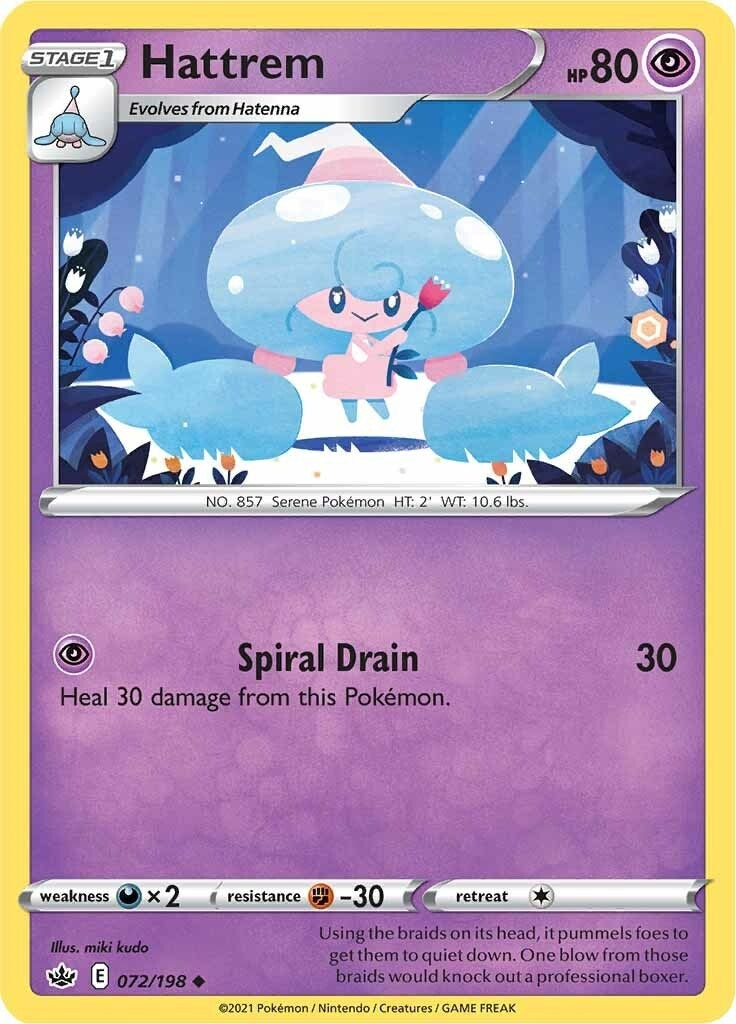 Image for Hattrem (072/198) (SWSH06: Chilling Reign) (SWSH06) - Pokemon