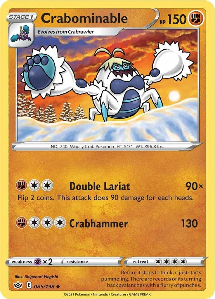 Image for Crabominable (085/198) (SWSH06: Chilling Reign) (SWSH06) - Pokemon