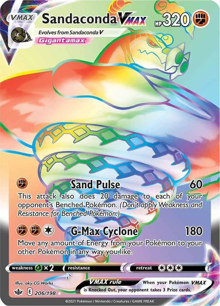 Image for Sandaconda VMAX (Secret) (206/198) (SWSH06: Chilling Reign) (SWSH06) - Pokemon