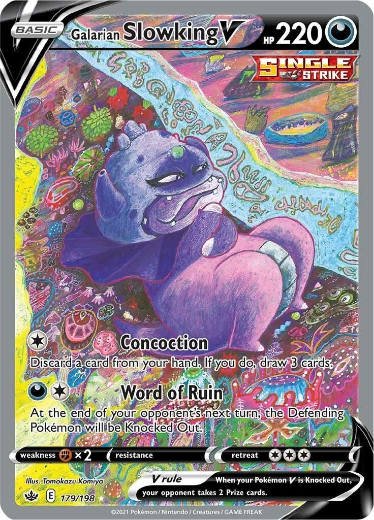 Image for Galarian Slowking V (Alternate Full Art) (179/198) (SWSH06: Chilling Reign) (SWSH06) - Pokemon