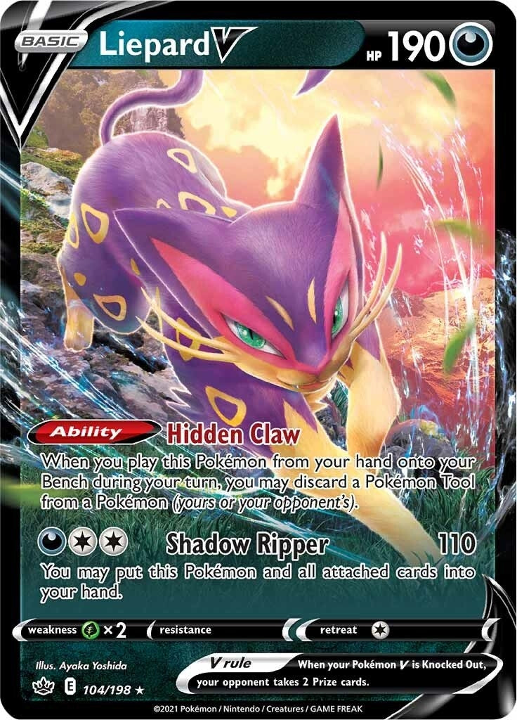 Image for Liepard V (104/198) (SWSH06: Chilling Reign) (SWSH06) - Pokemon