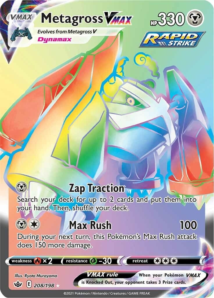 Image for Metagross VMAX (Secret) (208/198) (SWSH06: Chilling Reign) (SWSH06) - Pokemon