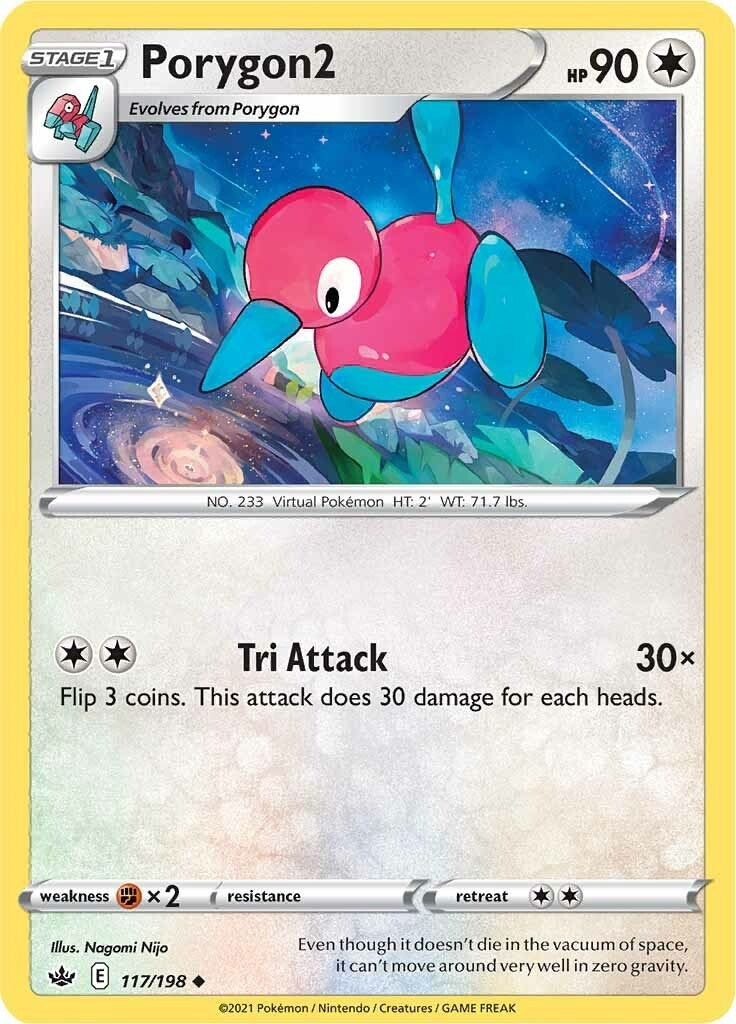 Image for Porygon2 (117/198) (SWSH06: Chilling Reign) (SWSH06) - Pokemon