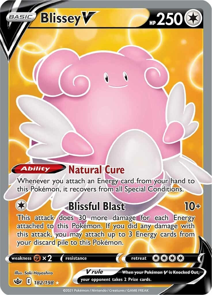 Image for Blissey V (Full Art) (182/198) (SWSH06: Chilling Reign) (SWSH06) - Pokemon