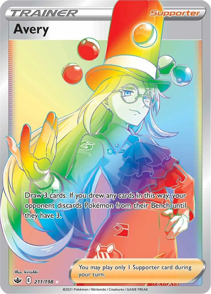 Image for Avery (Secret) (211/198) (SWSH06: Chilling Reign) (SWSH06) - Pokemon