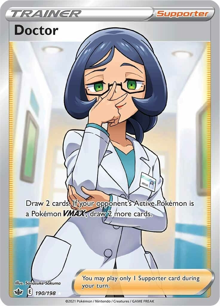 Image for Doctor (Full Art) (190/198) (SWSH06: Chilling Reign) (SWSH06) - Pokemon
