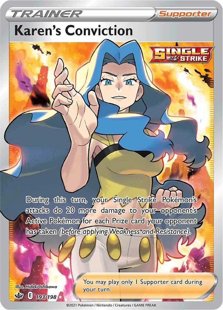 Image for Karen's Conviction (Full Art) (193/198) (SWSH06: Chilling Reign) (SWSH06) - Pokemon