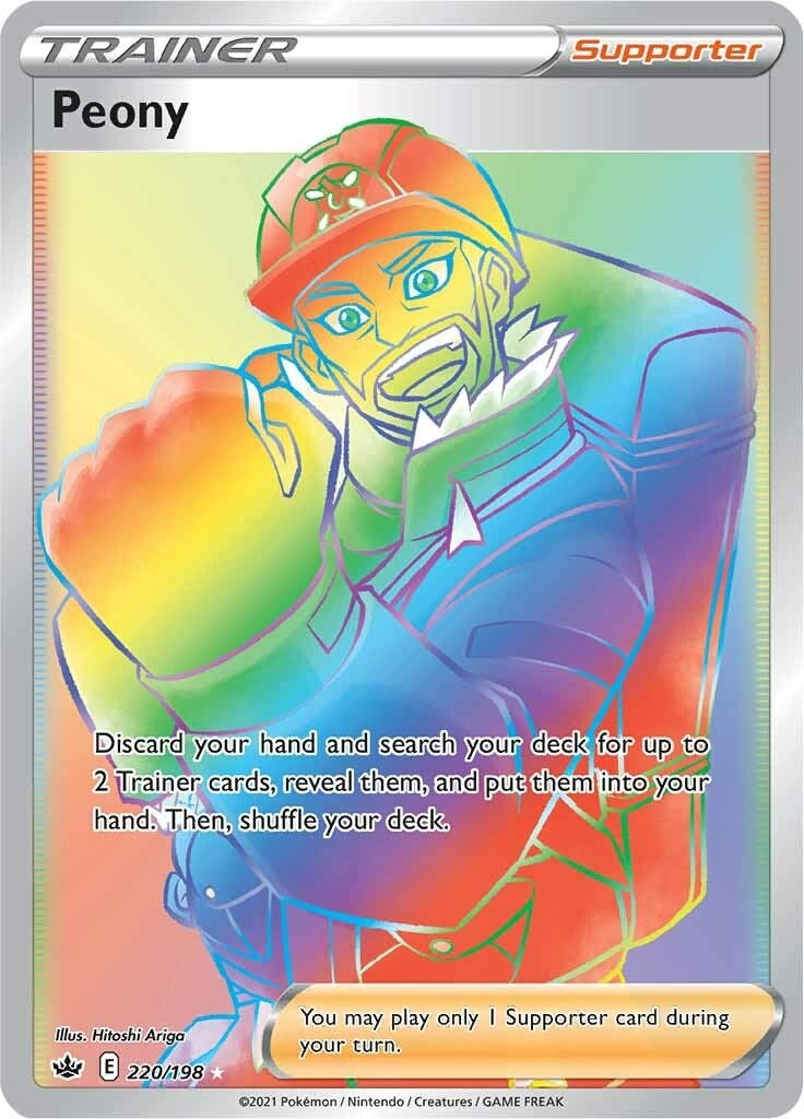 Image for Peony (Secret) (220/198) (SWSH06: Chilling Reign) (SWSH06) - Pokemon