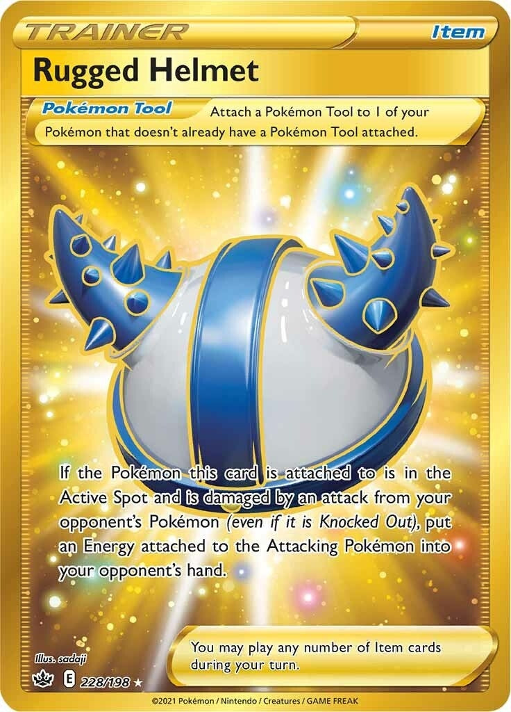 Image for Rugged Helmet (Secret) (228/198) (SWSH06: Chilling Reign) (SWSH06) - Pokemon