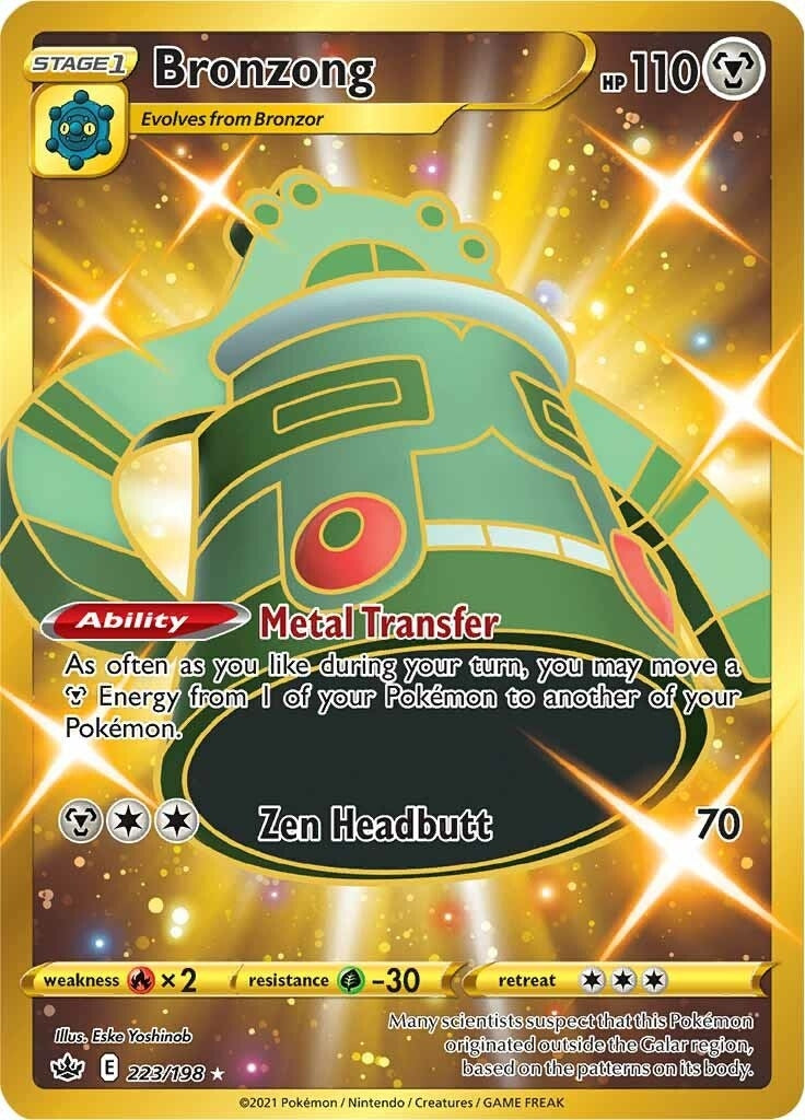 Image for Bronzong (Secret) (223/198) (SWSH06: Chilling Reign) (SWSH06) - Pokemon
