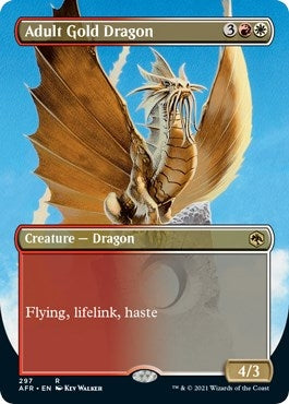 Adult Gold Dragon (Borderless) (297) (Adventures in the Forgotten Realms)