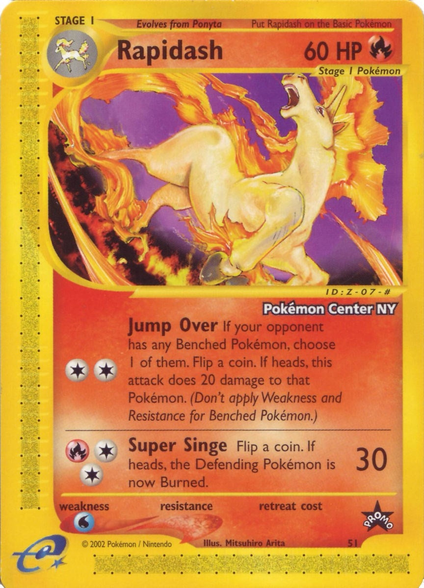 Image for Rapidash [Pokemon Center NY] (51/53) (WoTC Promo) (PR) - Pokemon