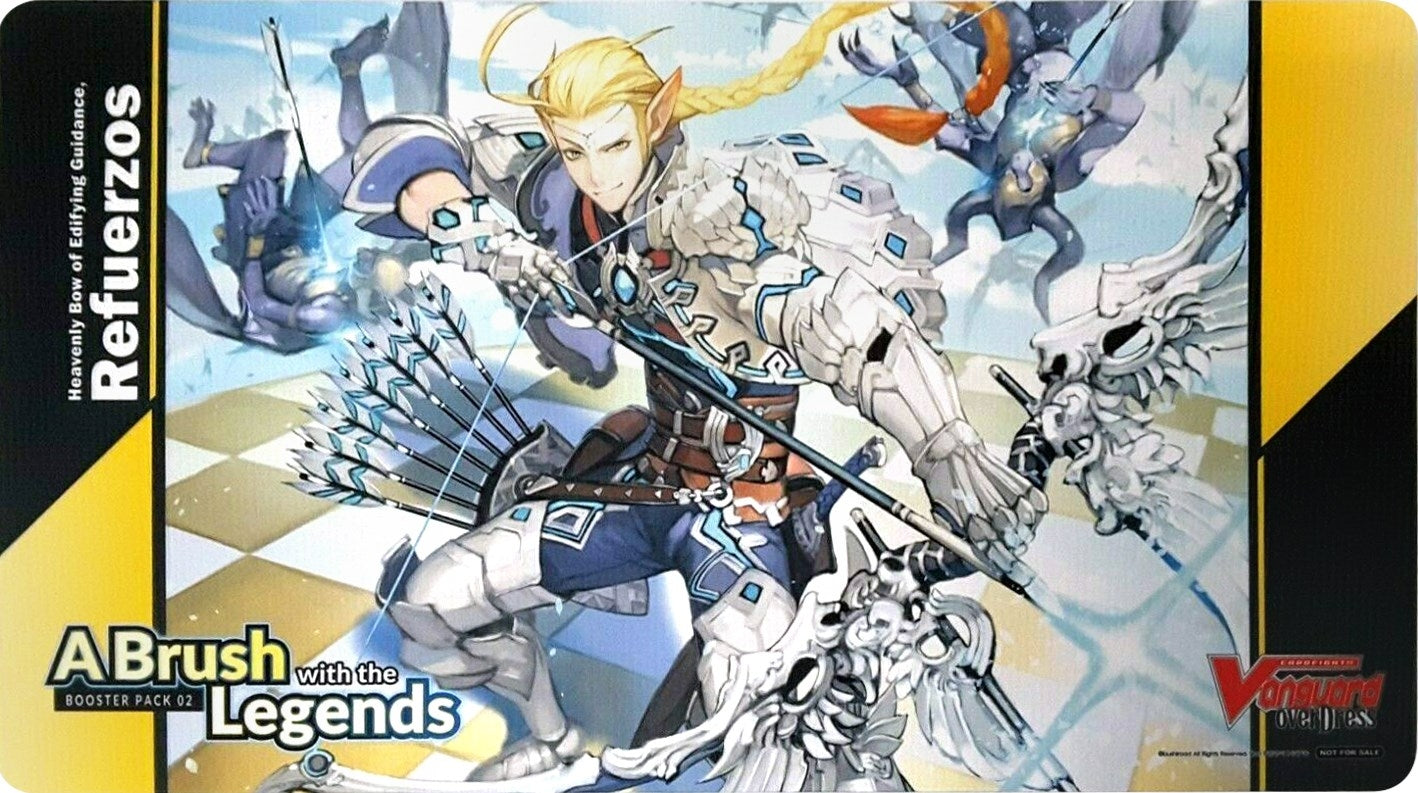 Image for Cardfight!! Vanguard Sneak Preview Playmat: A Brush with the Legends - Heavenly Bow of Edifying Guidance, Refuerzos - Playmats