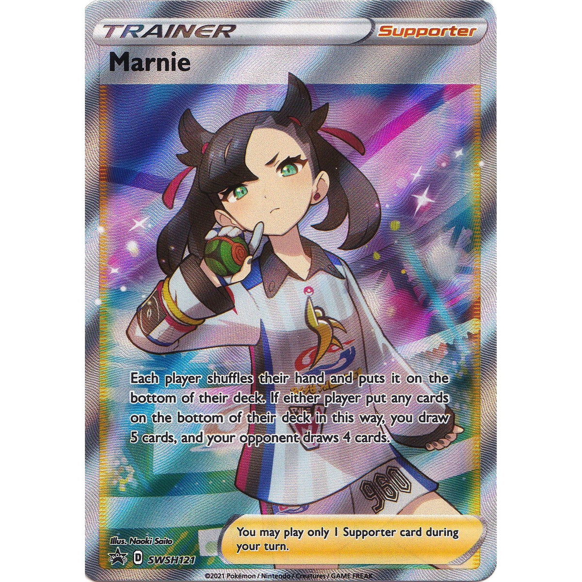 Marnie - SWSH121 (SWSH121) (SWSH: Sword & Shield Promo Cards) - PokeBox USA