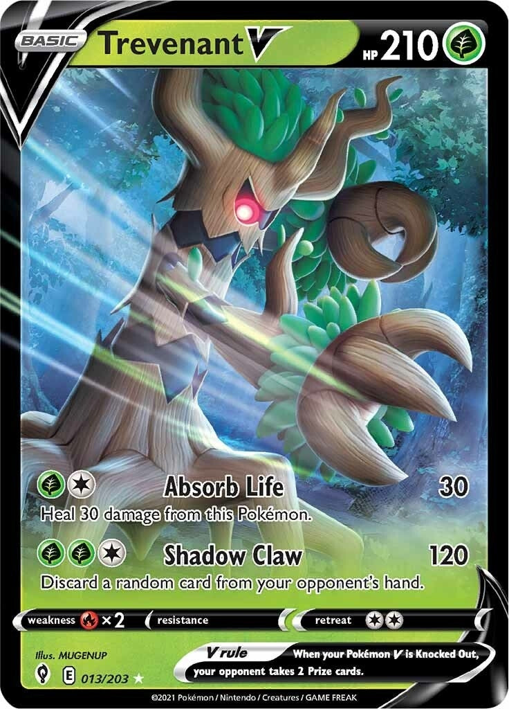 Image for Trevenant V (013/203) (SWSH07: Evolving Skies) (SWSH07) - Pokemon