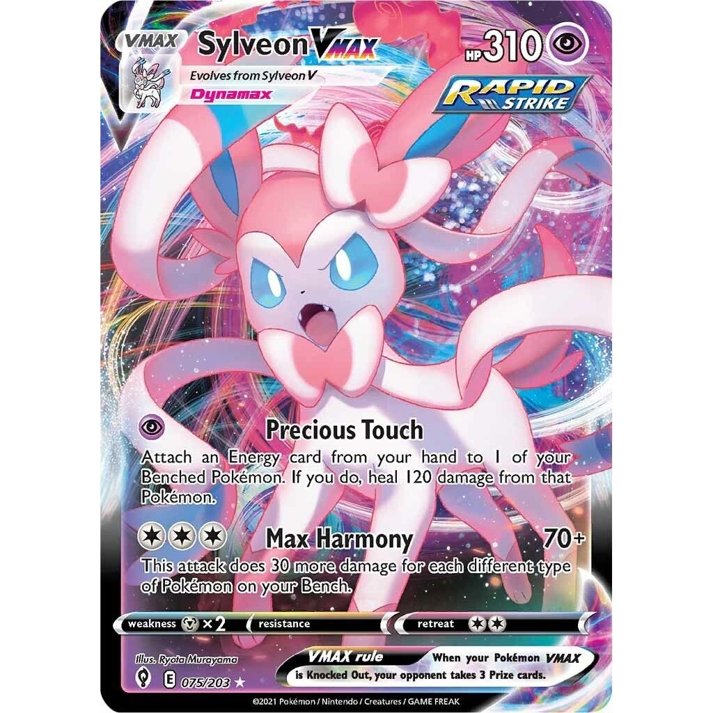 Sylveon VMAX (075/203) (SWSH07: Evolving Skies) - PokeBox USA