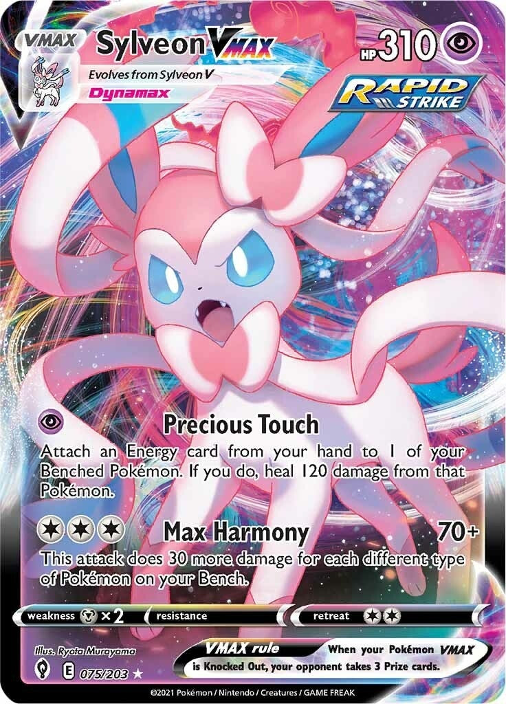 Sylveon VMAX (075/203) (SWSH07: Evolving Skies) - PokeBox USA