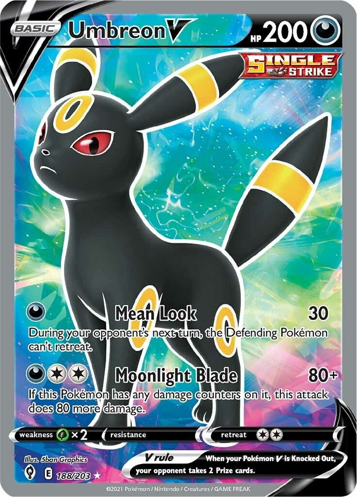 Image for Umbreon V (Full Art) (188/203) (SWSH07: Evolving Skies) (SWSH07) - Pokemon