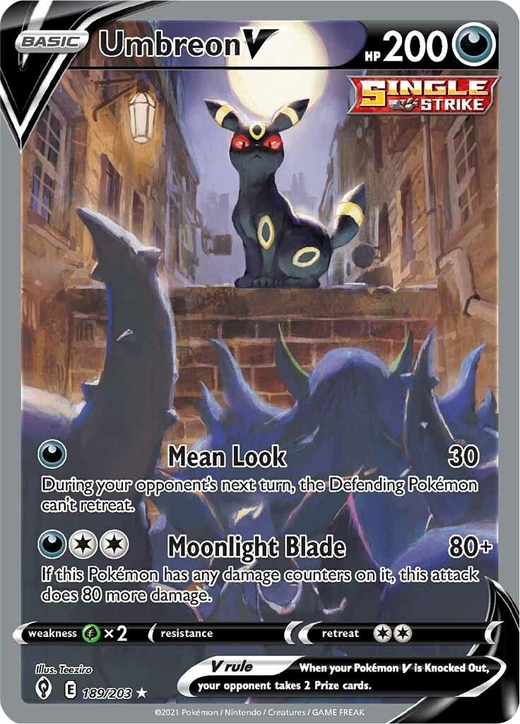 Image for Umbreon V (Alternate Full Art) (189/203) (SWSH07: Evolving Skies) (SWSH07) - Pokemon
