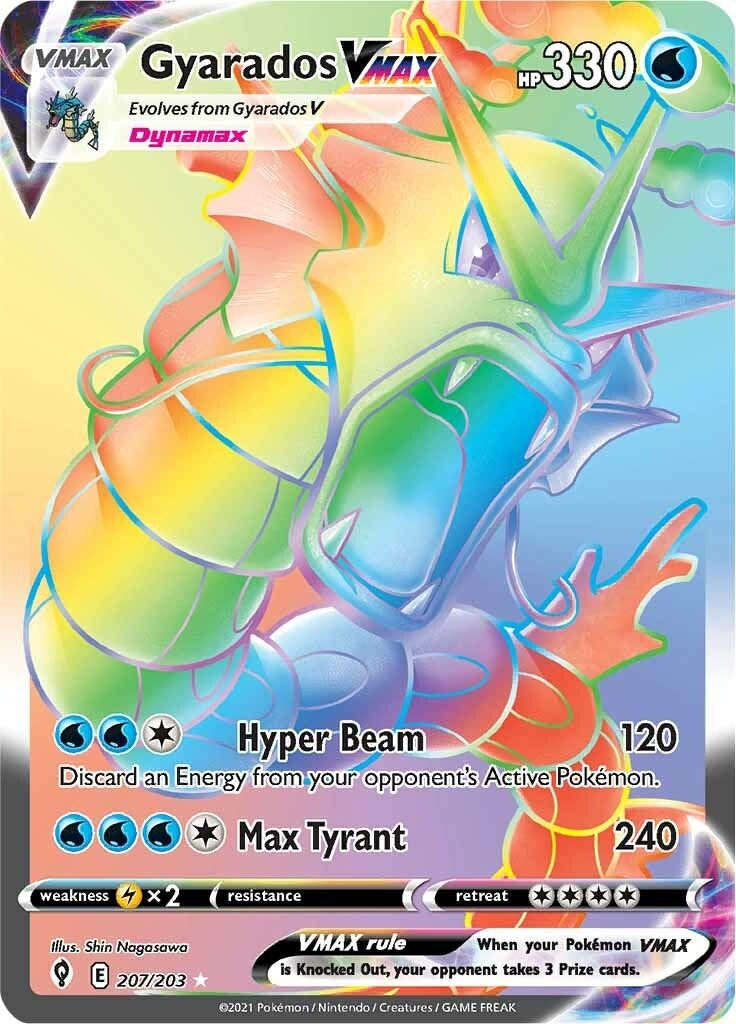 Image for Gyarados VMAX (Secret) (207/203) (SWSH07: Evolving Skies) (SWSH07) - Pokemon