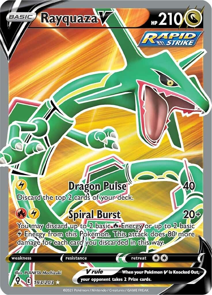 Image for Rayquaza V (Full Art) (193/203) (SWSH07: Evolving Skies) (SWSH07) - Pokemon