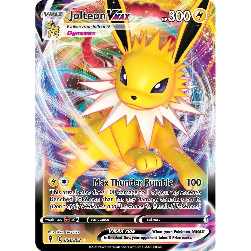Jolteon VMAX (051/203) (SWSH07: Evolving Skies) - PokeBox USA