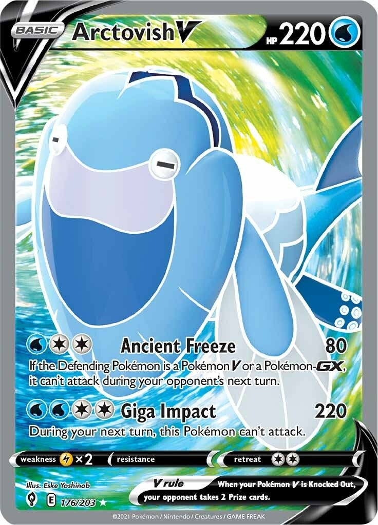 Image for Arctovish V (Full Art) (176/203) (SWSH07: Evolving Skies) (SWSH07) - Pokemon