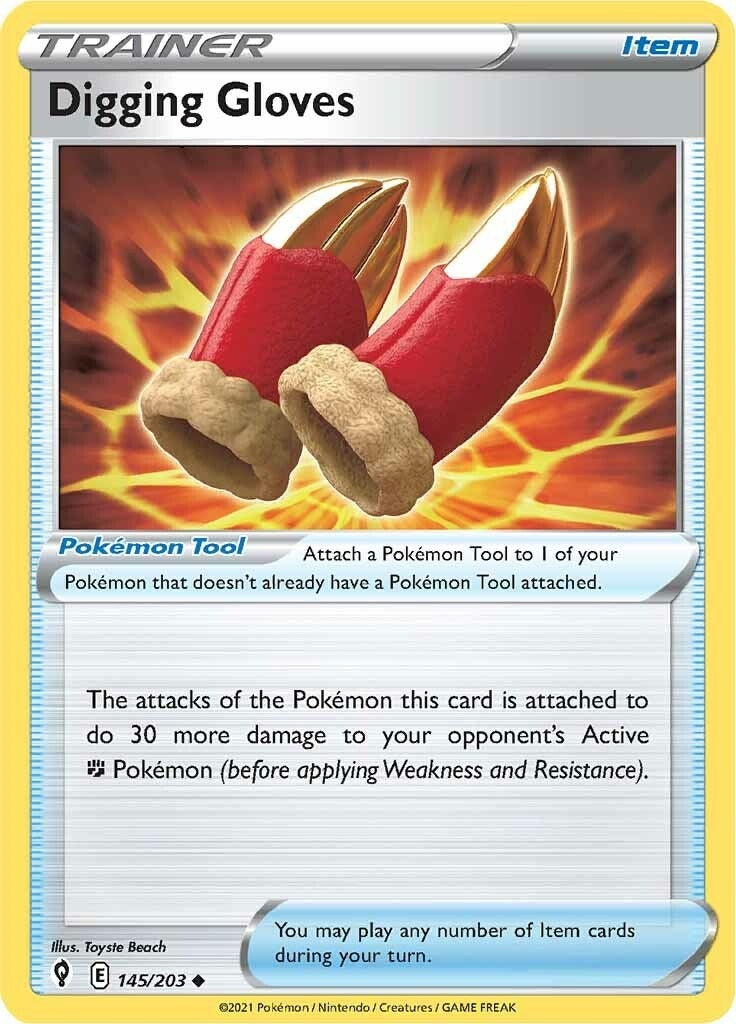 Image for Digging Gloves (145/203) (SWSH07: Evolving Skies) (SWSH07) - Pokemon