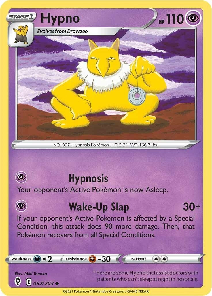 Image for Hypno (062/203) (SWSH07: Evolving Skies) (SWSH07) - Pokemon