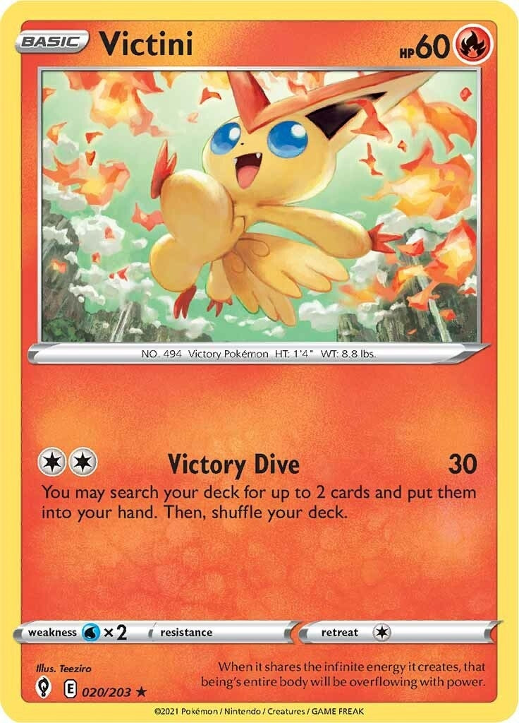 Image for Victini (020/203) (SWSH07: Evolving Skies) (SWSH07) - Pokemon