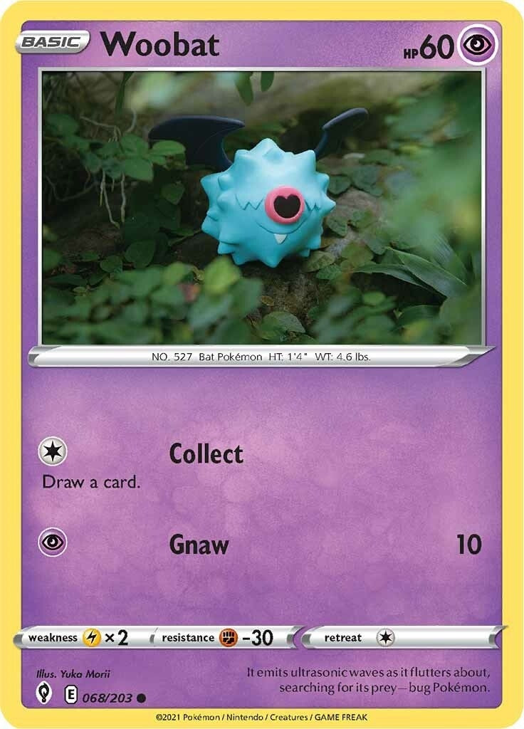Image for Woobat (068/203) (SWSH07: Evolving Skies) (SWSH07) - Pokemon