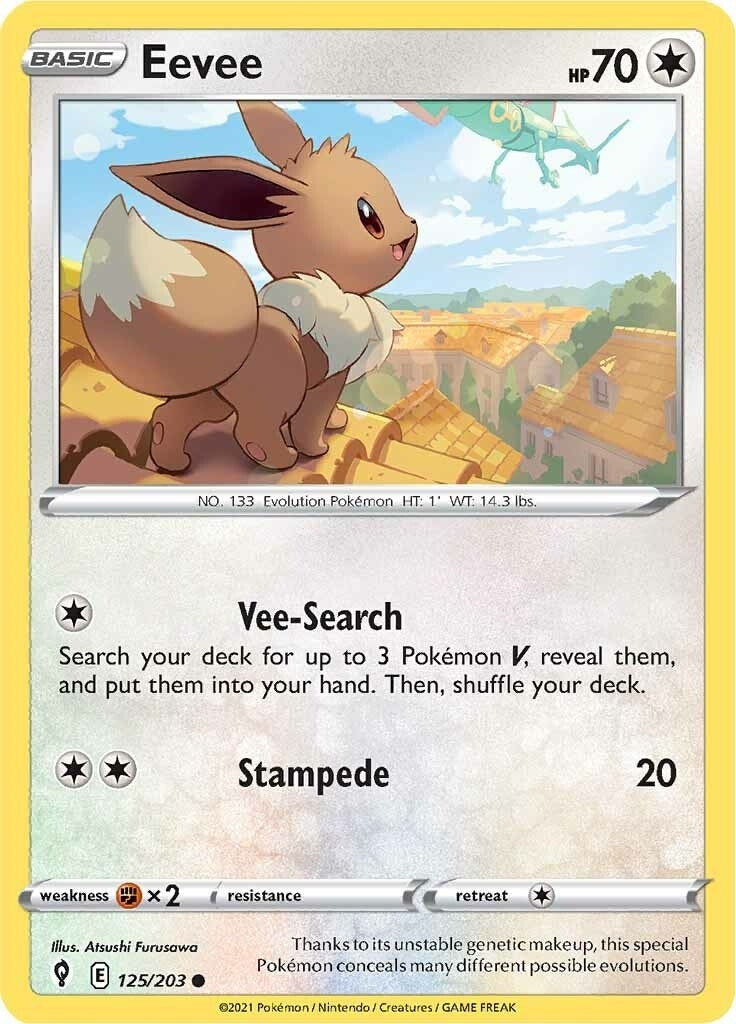 Image for Eevee (125/203) (SWSH07: Evolving Skies) (SWSH07) - Pokemon