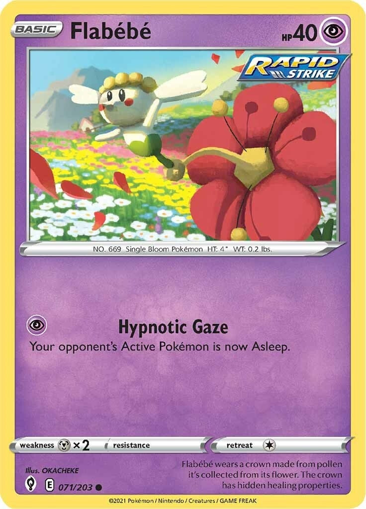 Image for Flabebe (071/203) (SWSH07: Evolving Skies) (SWSH07) - Pokemon