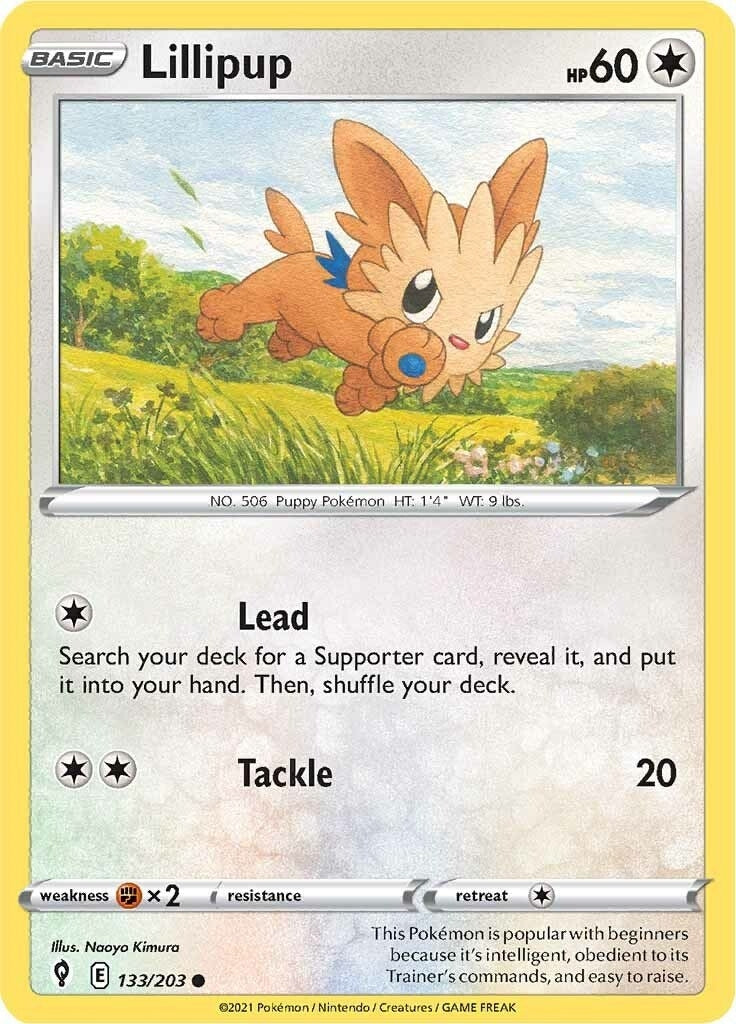 Image for Lillipup (133/203) (SWSH07: Evolving Skies) (SWSH07) - Pokemon