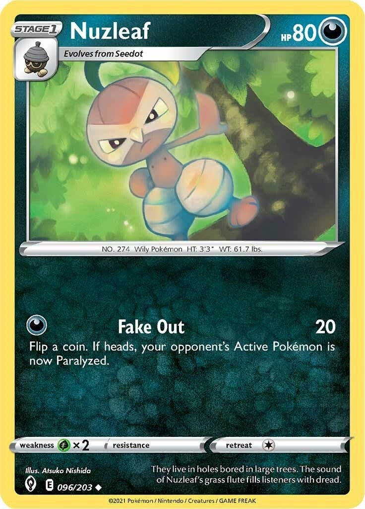 Image for Nuzleaf (096/203) (SWSH07: Evolving Skies) (SWSH07) - Pokemon