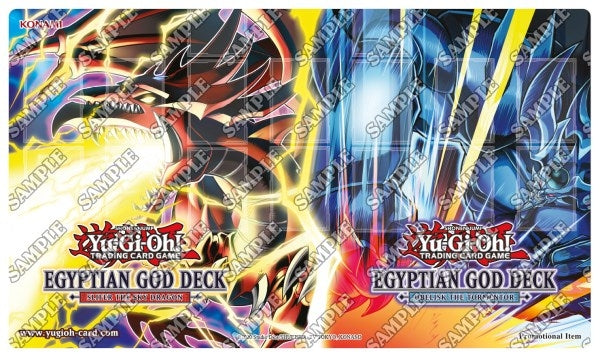 Image for Yu-Gi-Oh! Egyptian God Decks Launch Event Game Mat - Slifer the Sky Dragon and Obelisk the Tormentor - Playmats