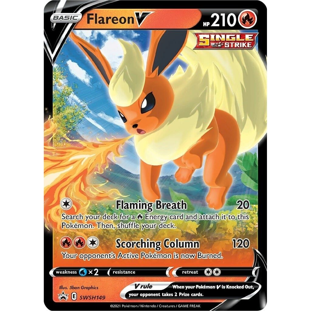Flareon V - SWSH149 (SWSH149) (SWSH: Sword & Shield Promo Cards) - PokeBox USA
